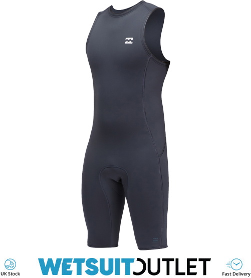 2022 Billabong Mens Absolute 2mm Short John Wetsuit C42M62 Graphite Wetsuits Wetsuit Outlet